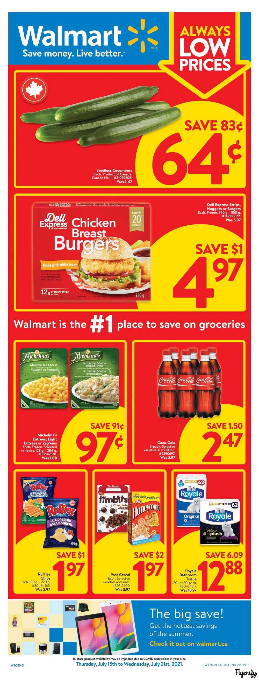 Walmart (Atlantic) Flyer July 15 to 21