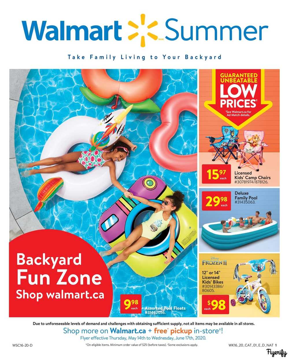 Walmart Summer Flyer May 14 to June 17
