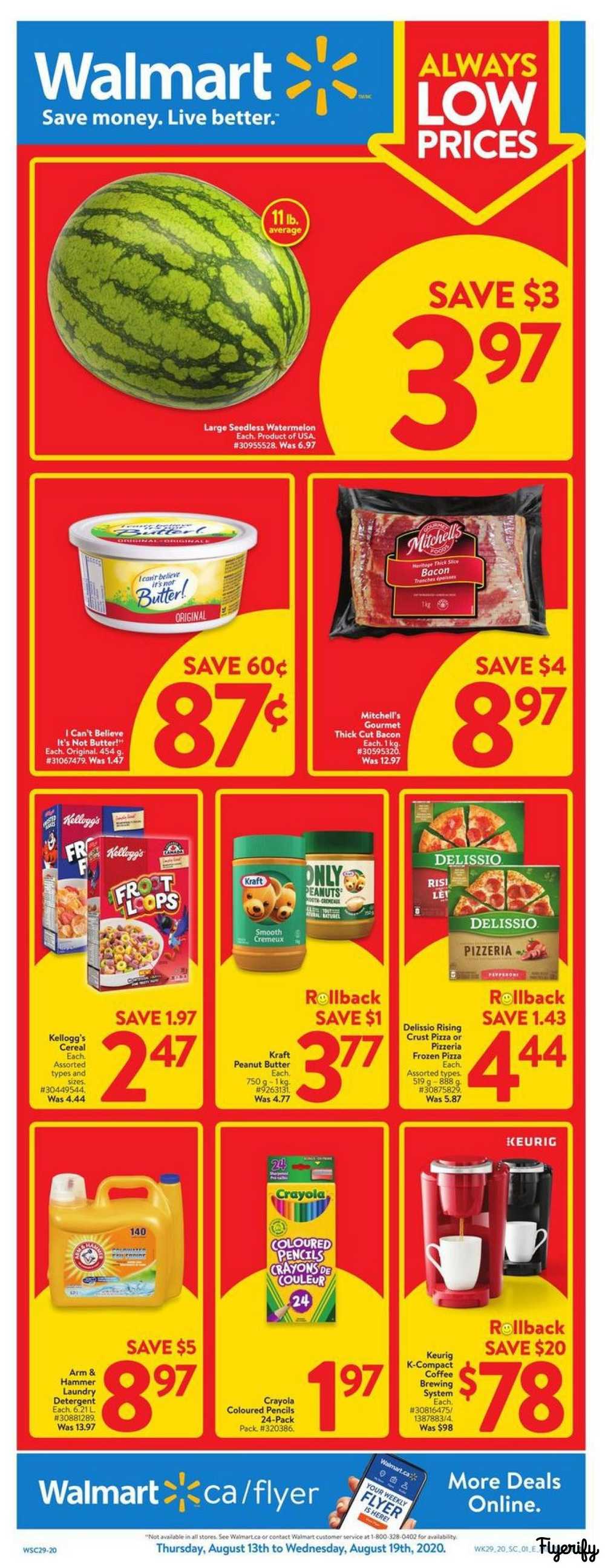 Walmart (West) Flyer August 13 to 19