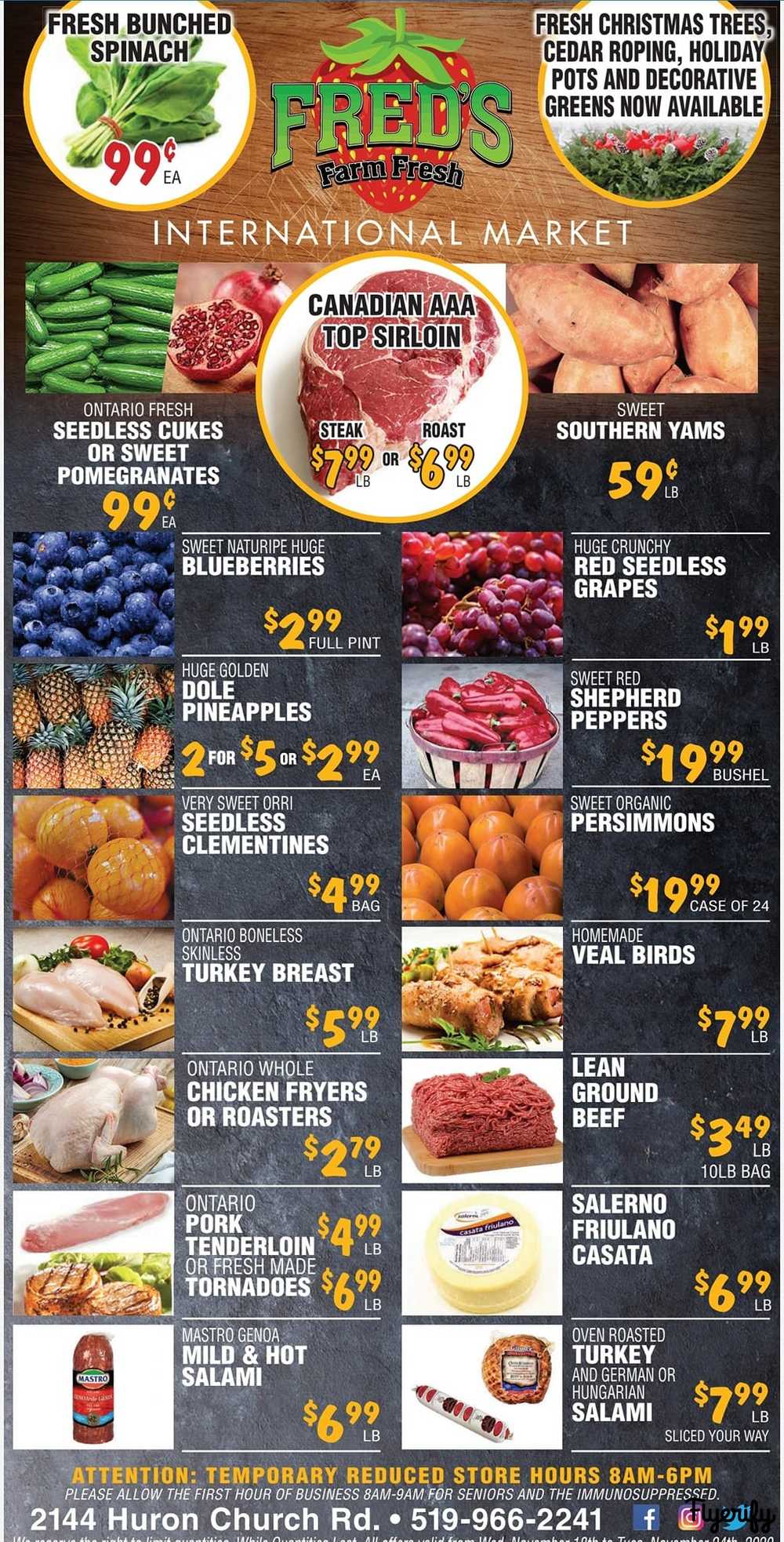 Fred S Farm Fresh Flyer November 18 To 24 Canada