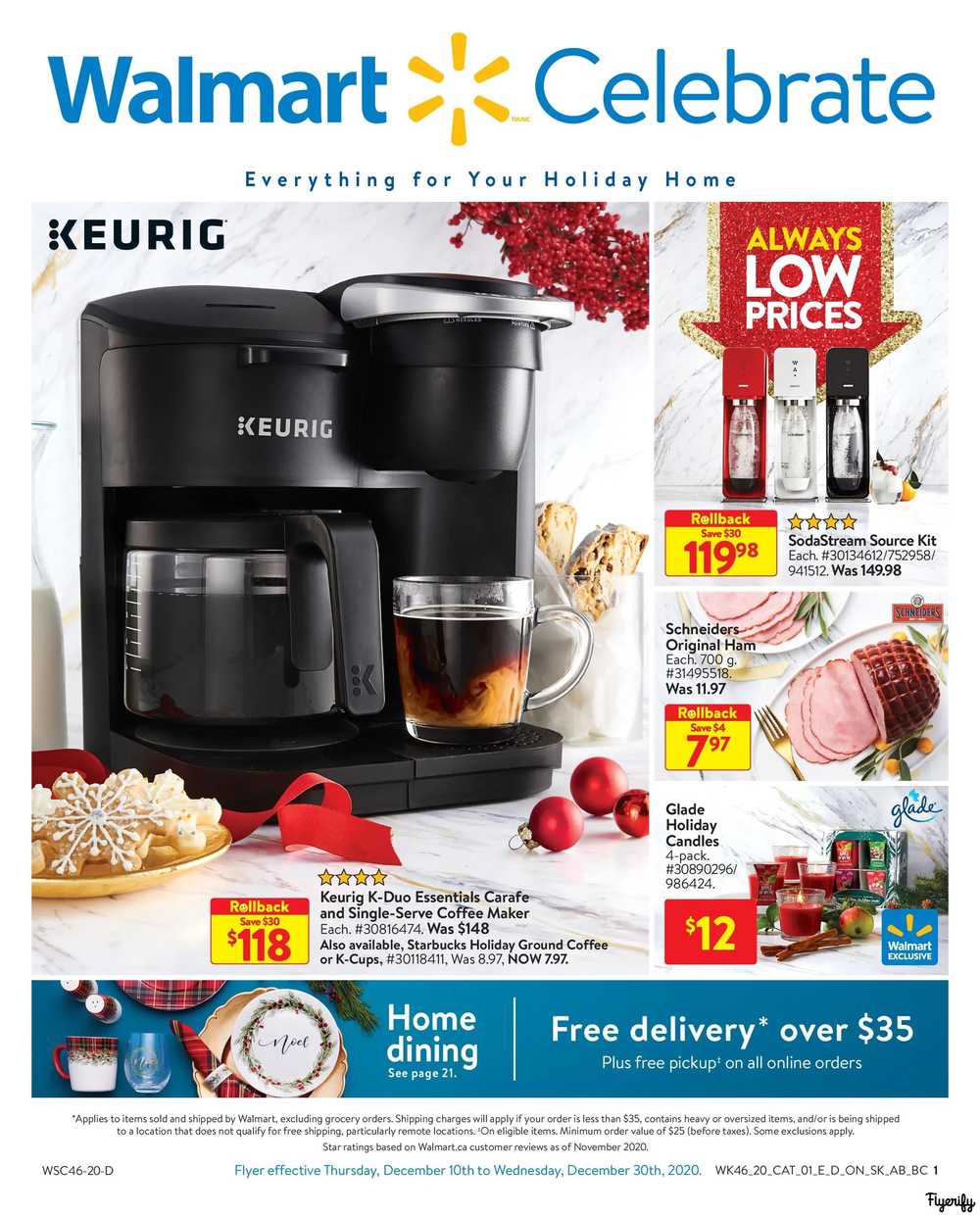 Walmart Celebrate Flyer December 10 to 30