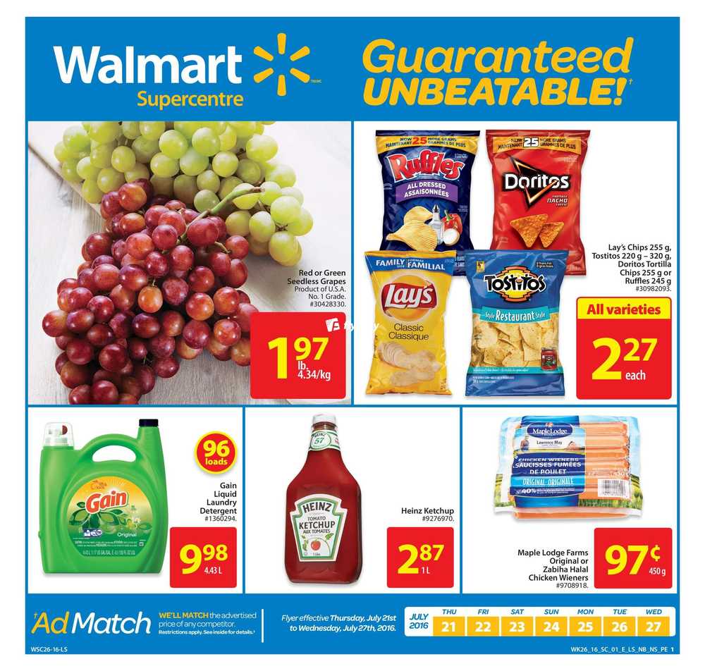 Walmart (Atlantic) Flyer July 21 to 27
