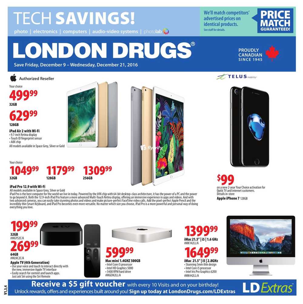 London Drugs Tech Savings Flyer December 9 to 21 Canada