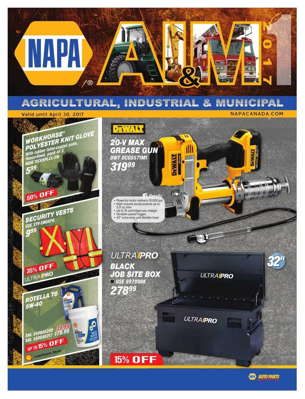 NAPA Auto Parts Flyers