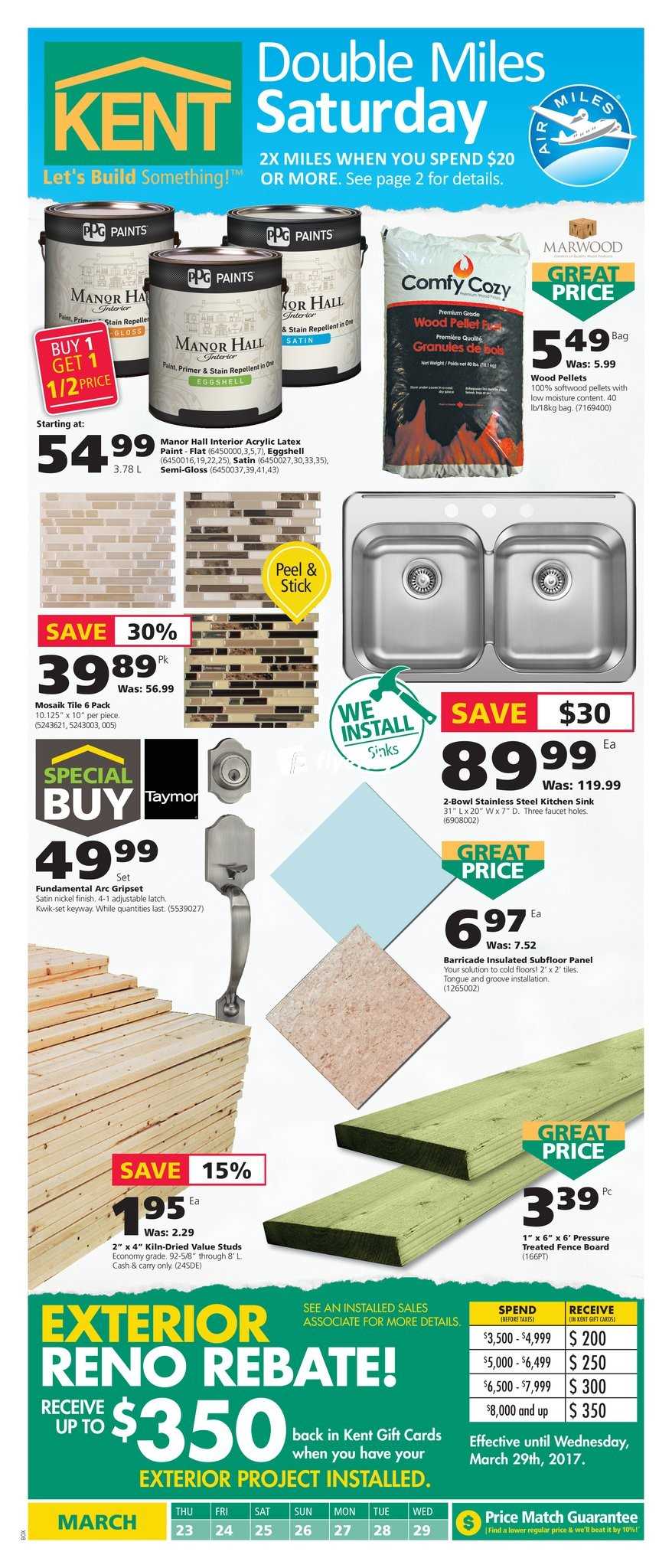 Kent Building Supplies Flyer March 23 to 29 Canada