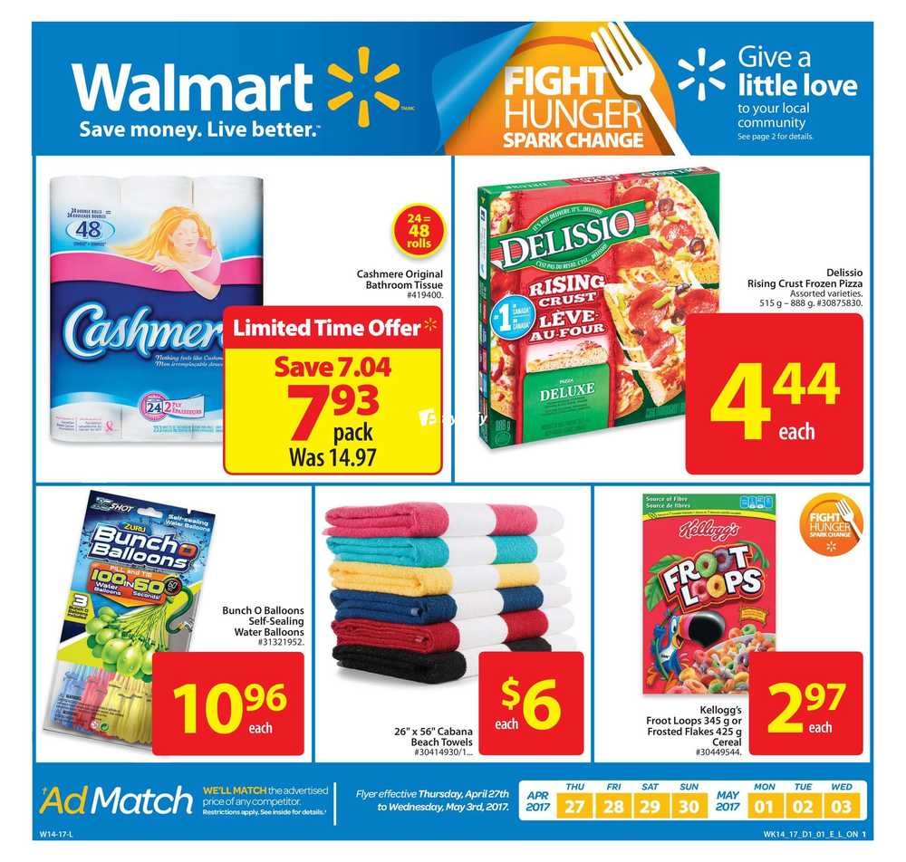 Walmart (ON) Flyer April 27 to May 3 Canada