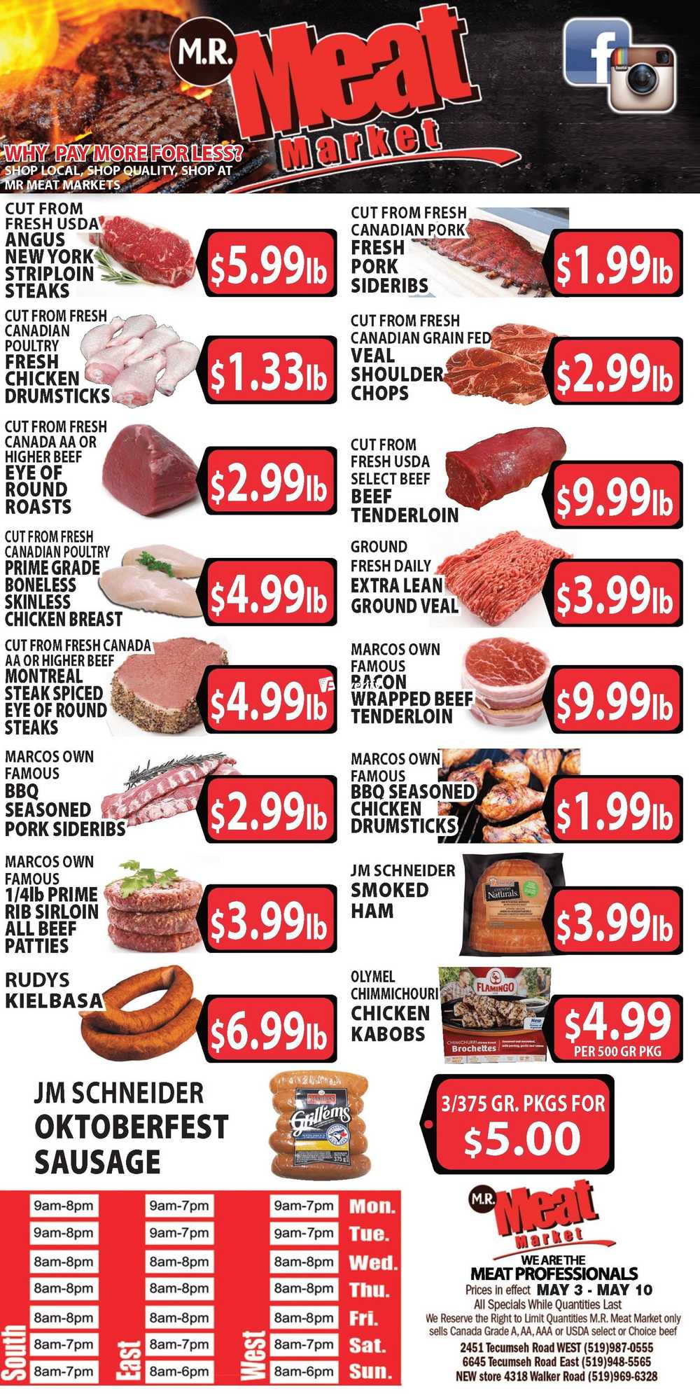 Mr. Meat Market Flyer May 3 to 10 Canada