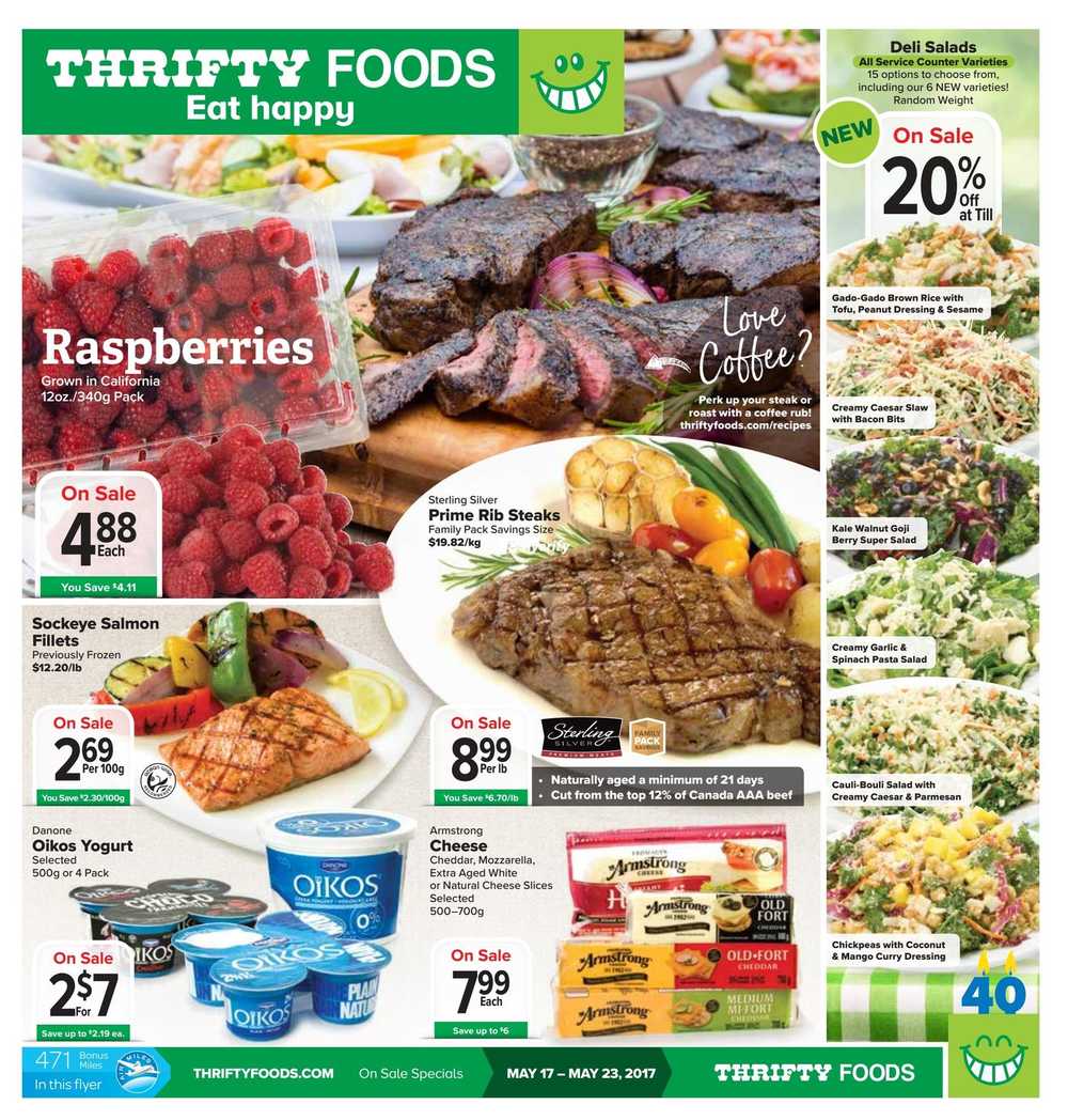 thrifty foods flyer may 17 to 23 canada thriftys food flyer