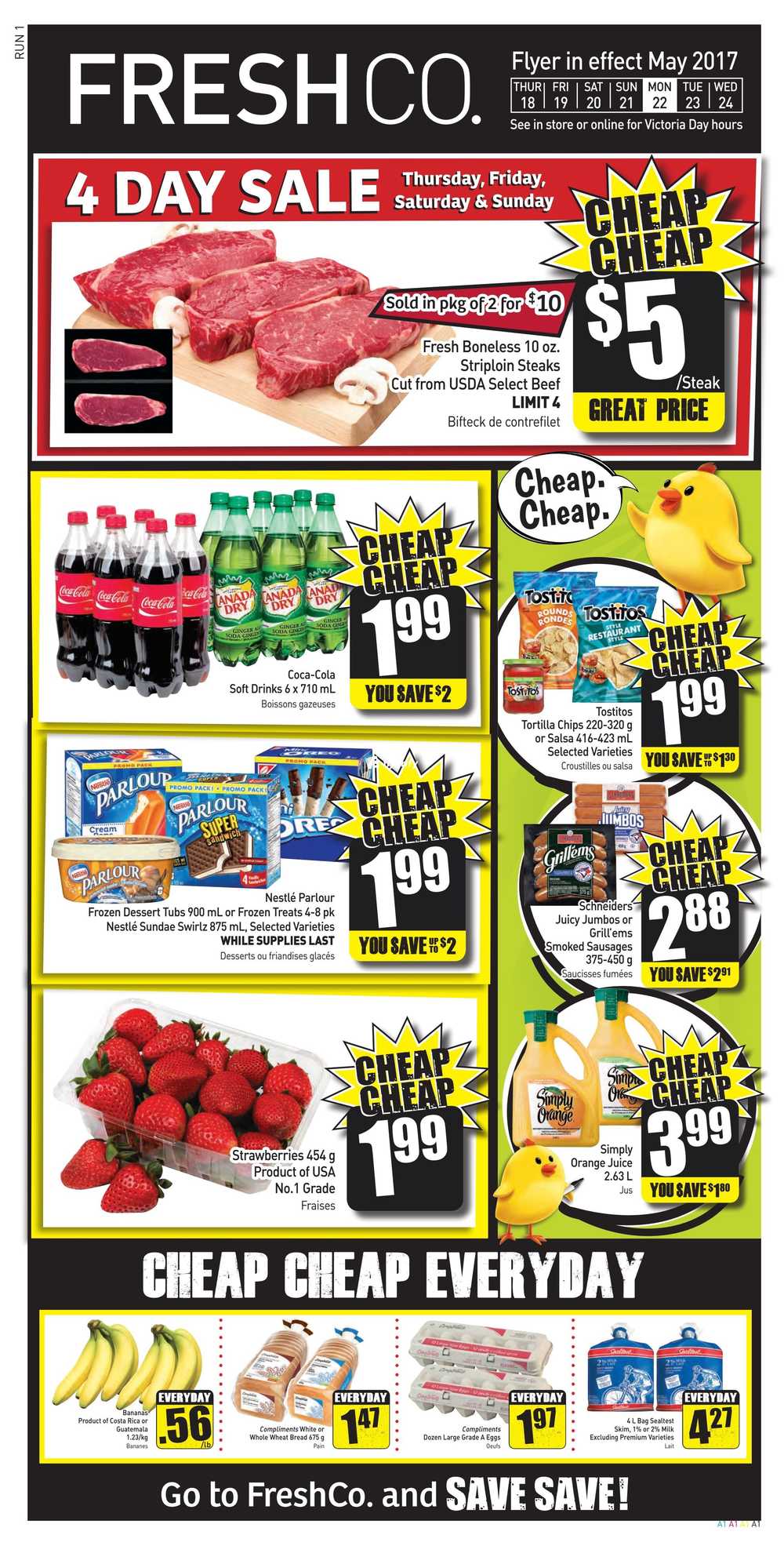 freshco flyer may 18 to 24 canada steaks n stuff flyer