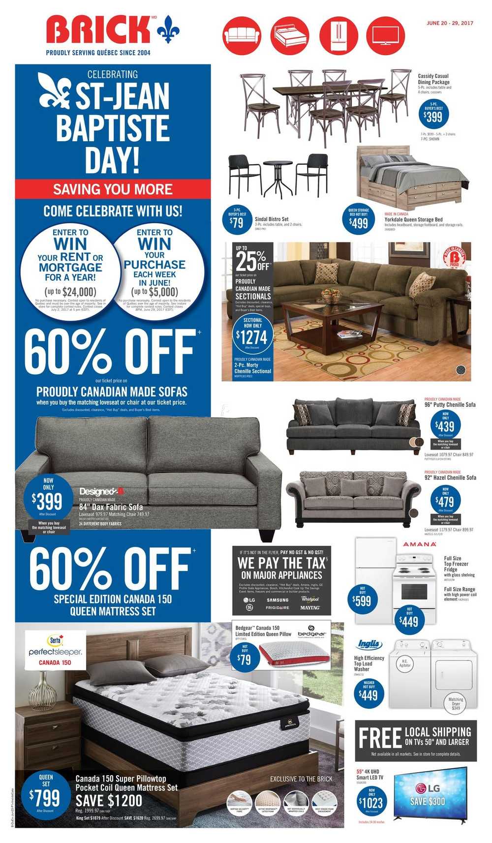 The brick furniture store flyer Saving You More at The Brick, with over stores across Canada. Shop now for great deals on furniture, mattresses, appliances, TVs and electronics.