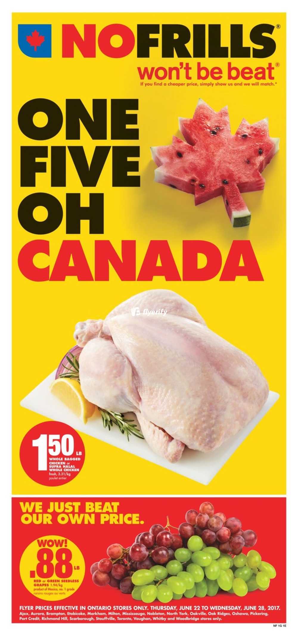 no frills on flyer june 22 to 28 canada food port milton flyer