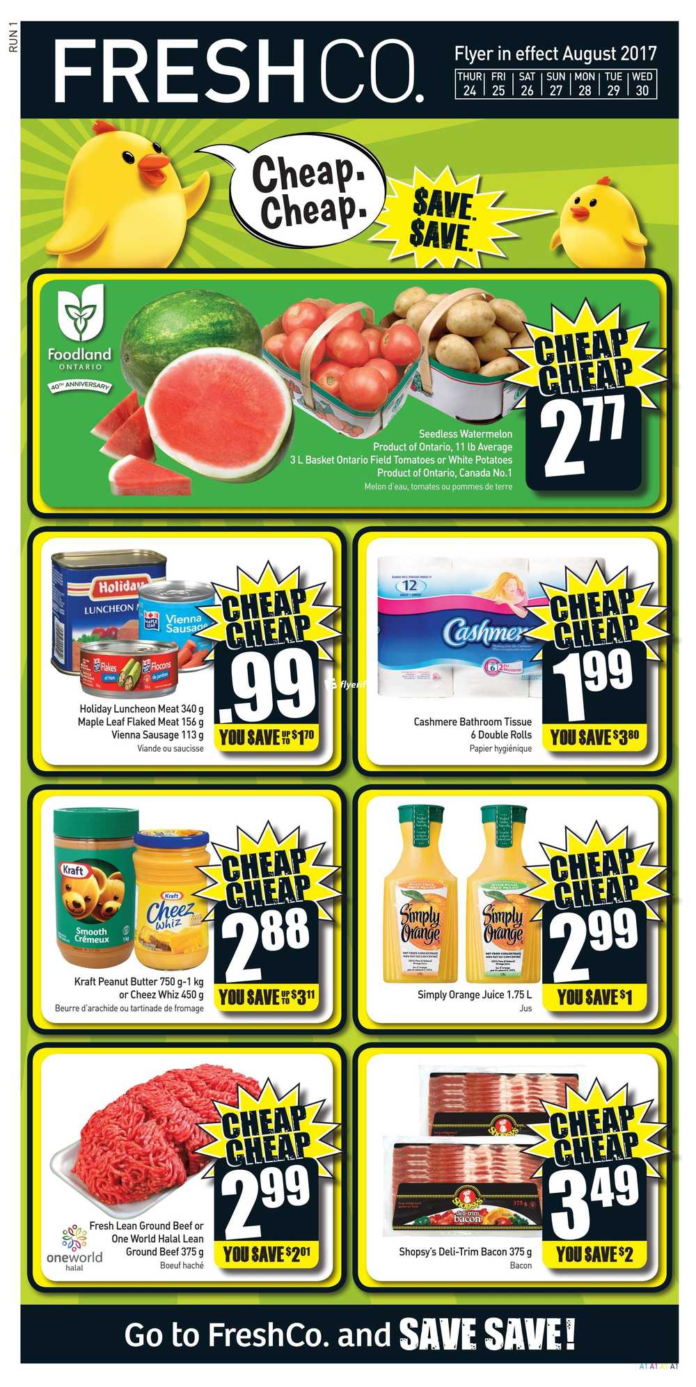 FreshCo Flyer August 24 to 30 Canada