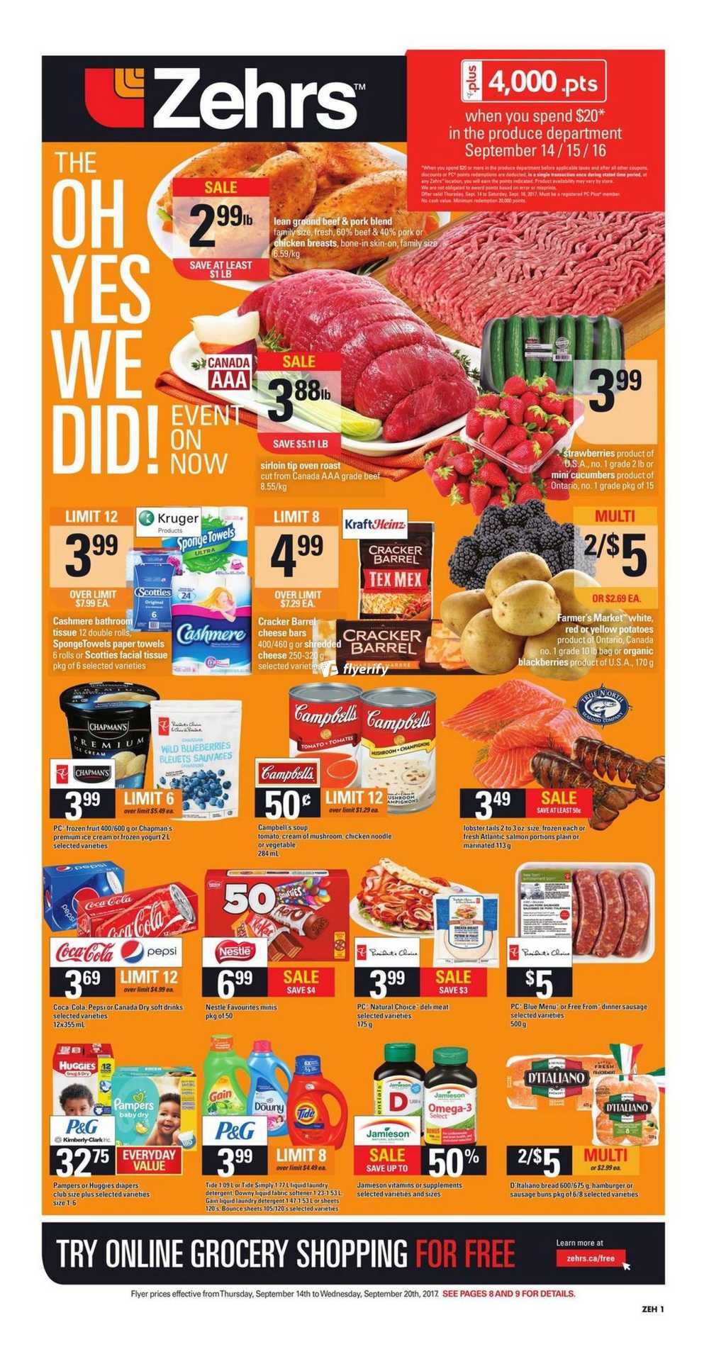 Zehrs Flyer September 14 to 20 Canada