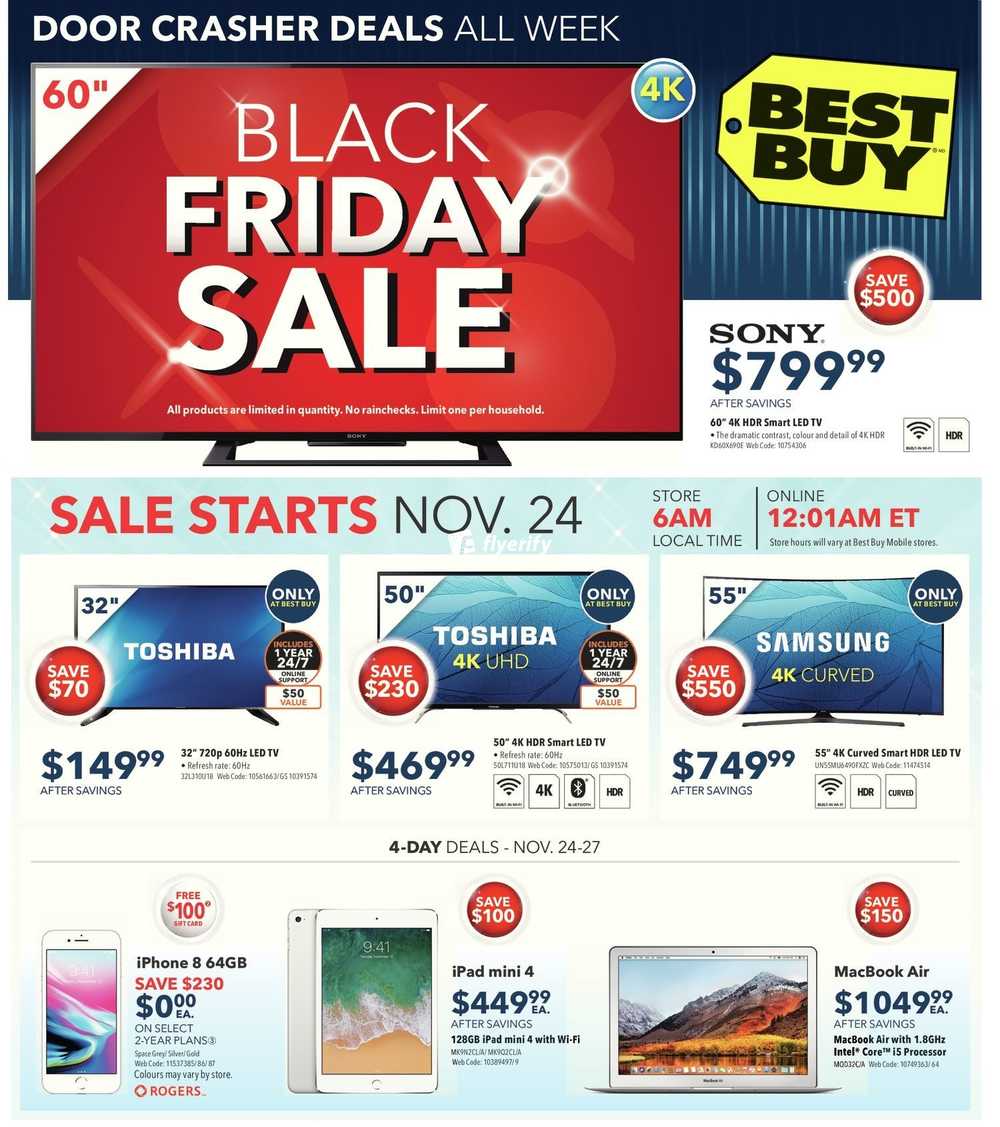 Best Buy Canada Black Friday Flyer November 24 to 30, 2017 Canada