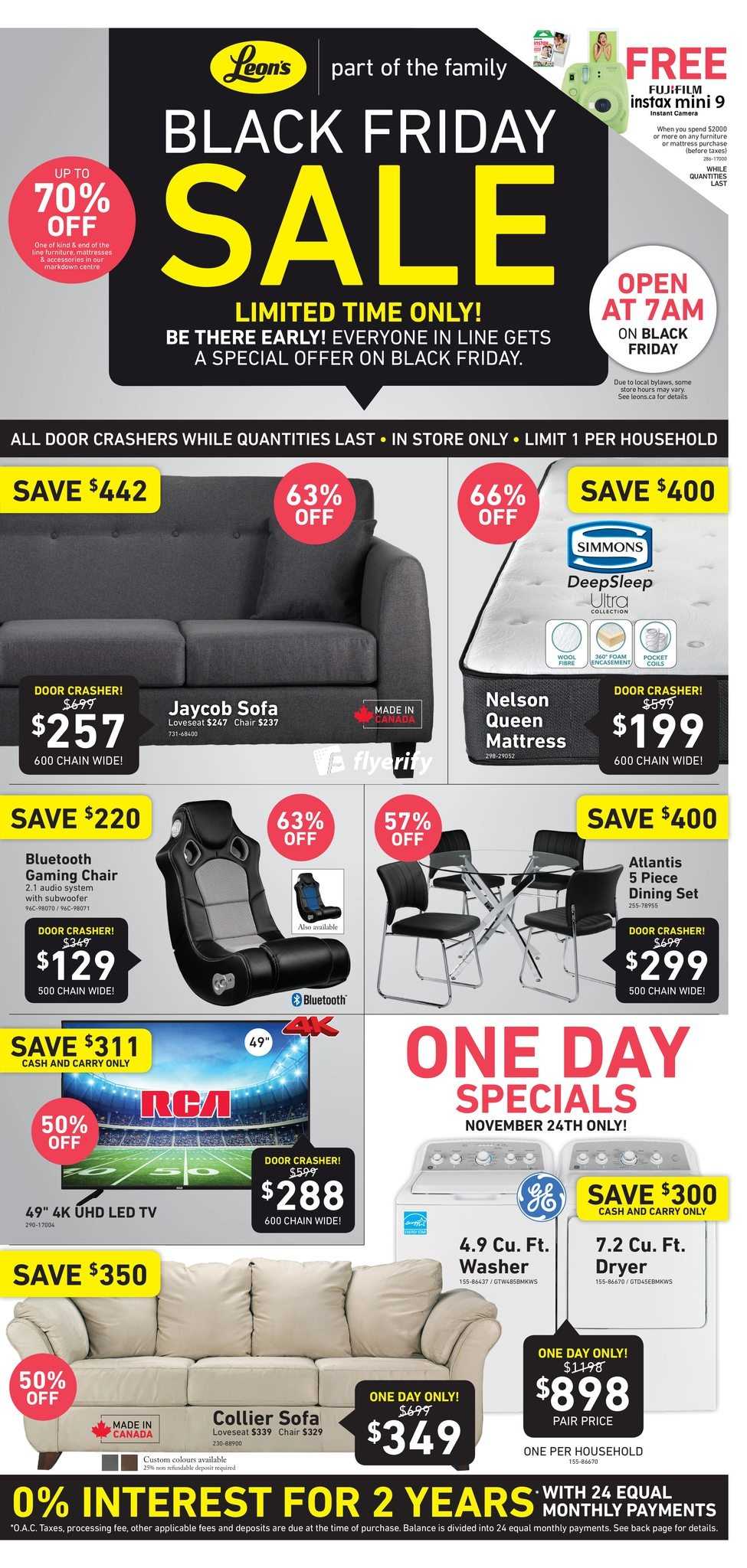 Leon's Black Friday Flyer November 24 to 29, 2017 Canada