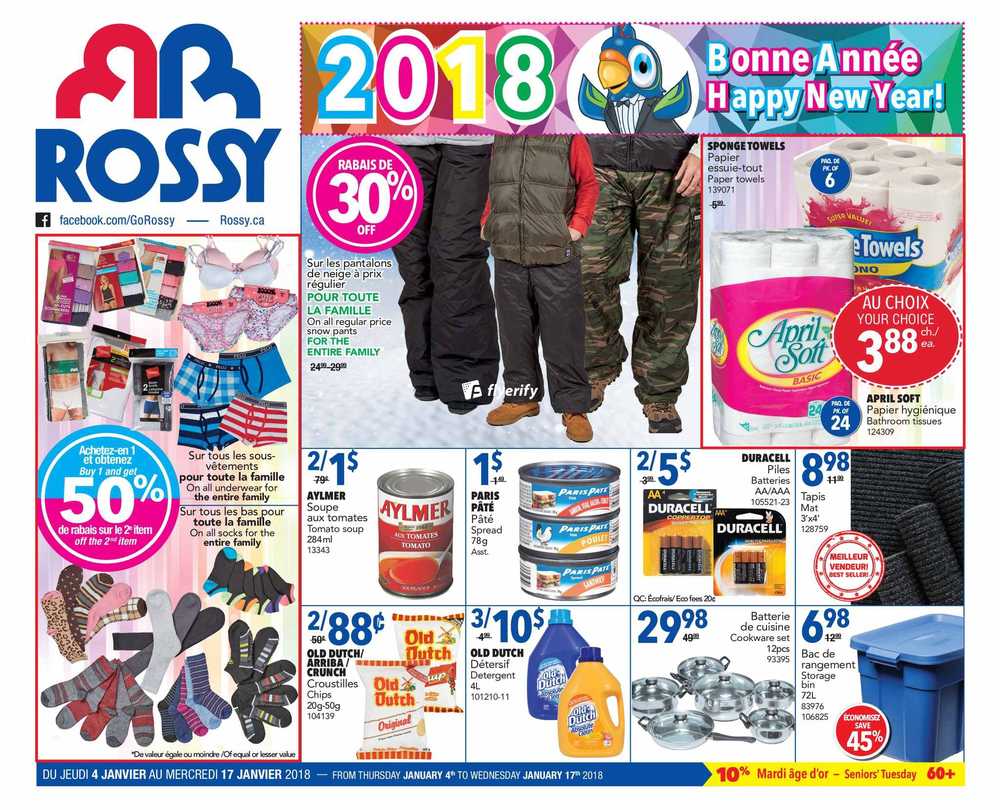 Rossy Flyer January 4 to 10 Canada