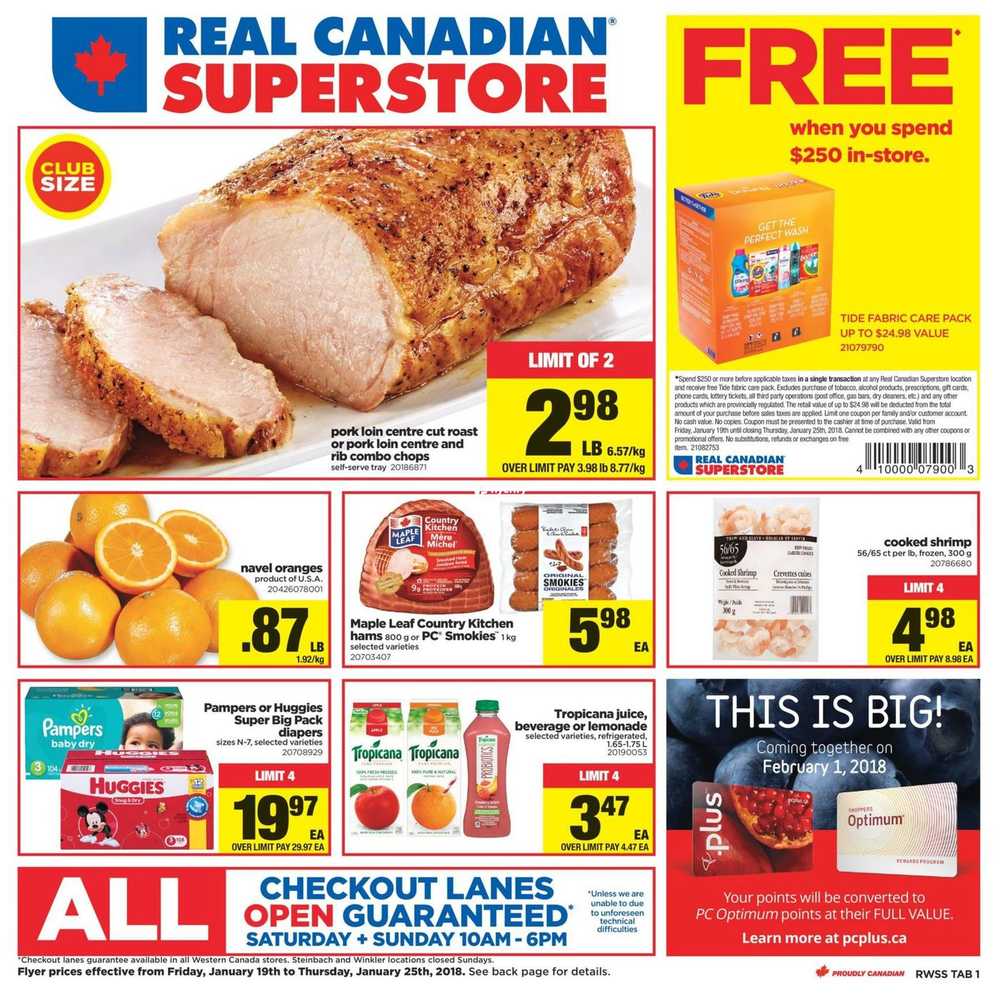 real canadian superstore west flyer january 19 to 25 canada cdn superstore flyer