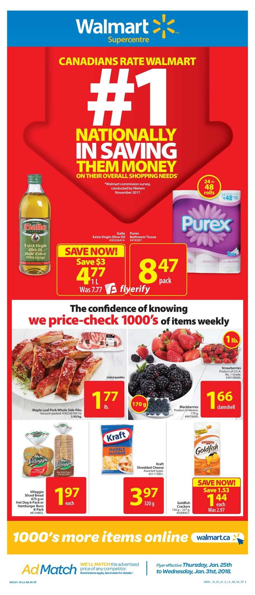 walmart supercentre ab sk flyer january 25 to 31 canada ab flyer walmart