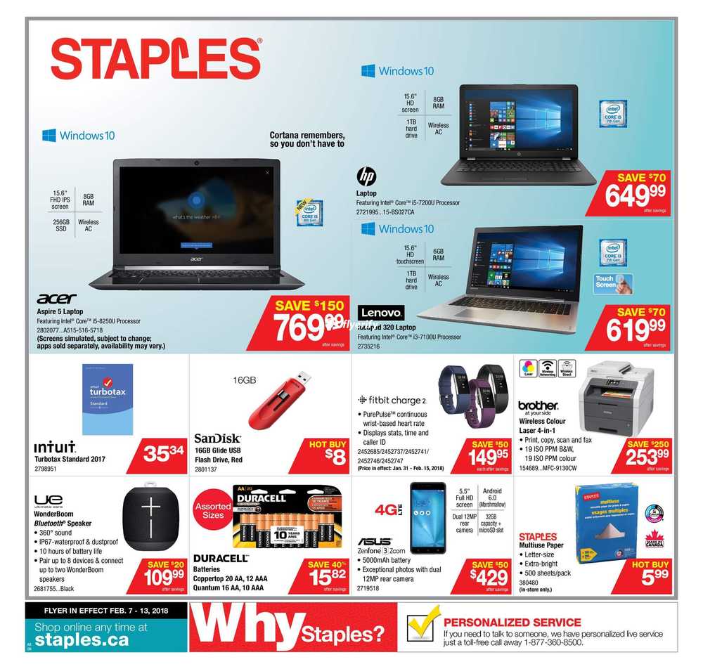 Staples Flyers