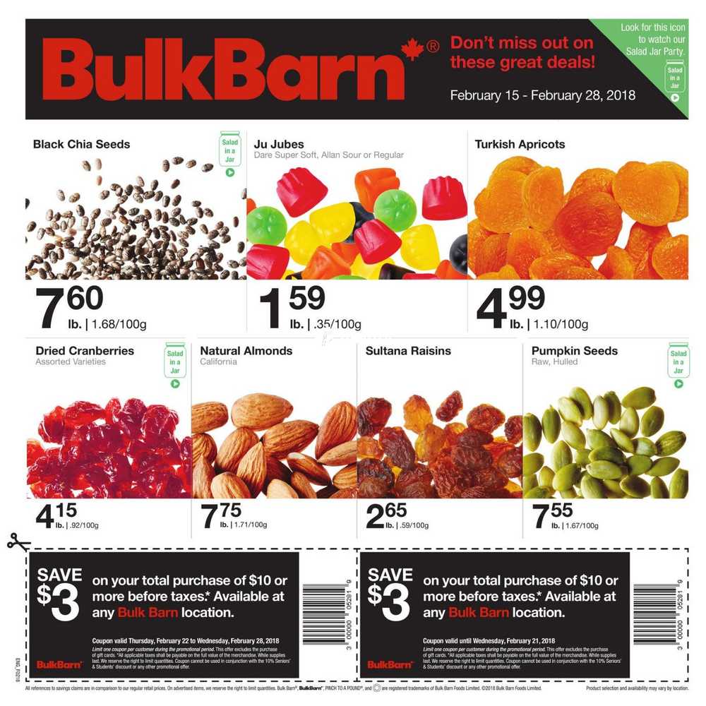 Bulk Barn Flyer February 15 to 28 Canada