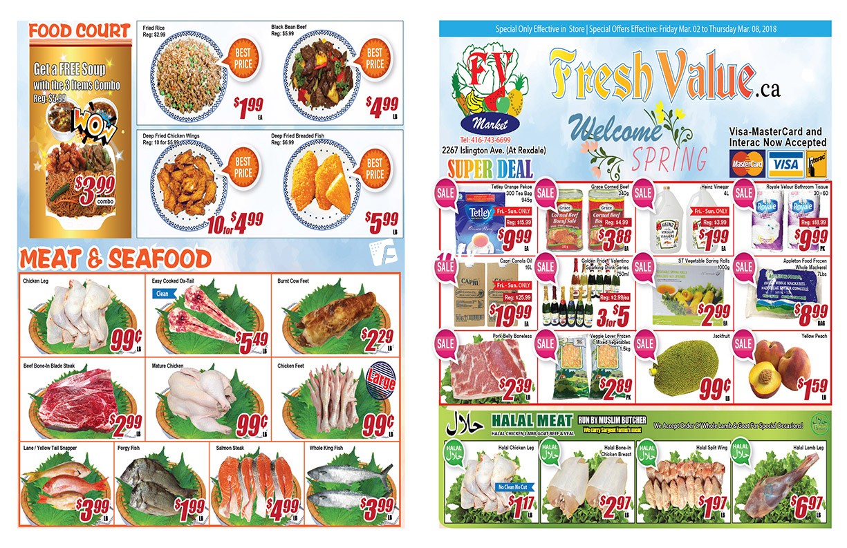 fresh value flyer march 2 to 8 canada fresh value flyer
