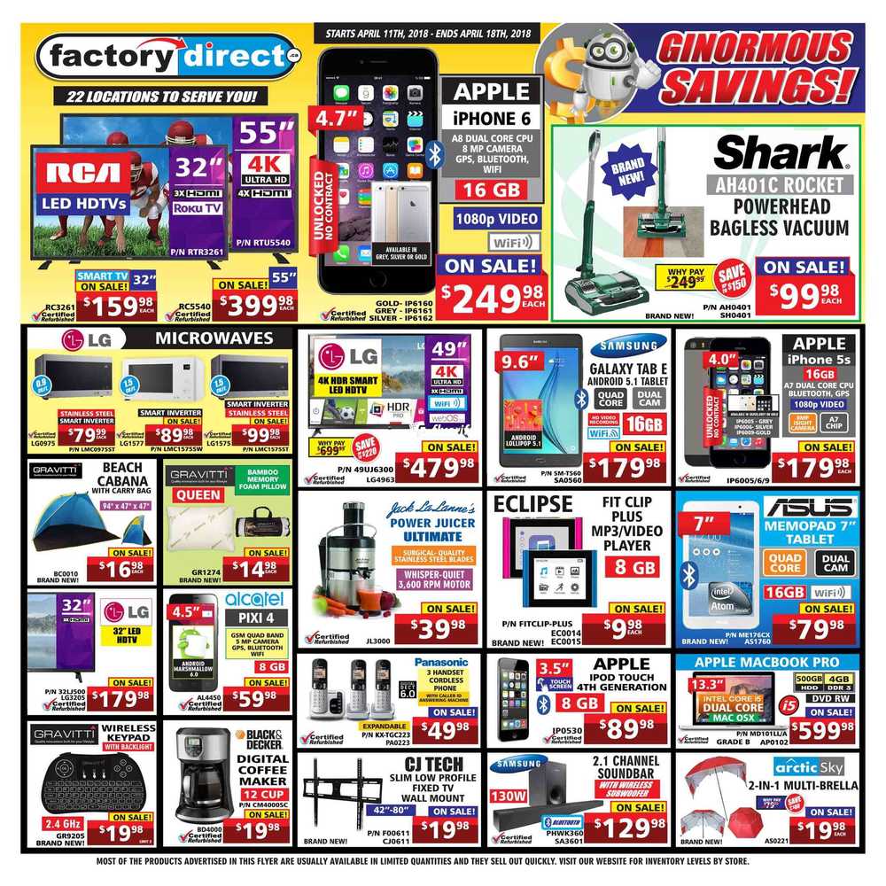 factory direct flyer april 11 to 18 canada direct flyer
