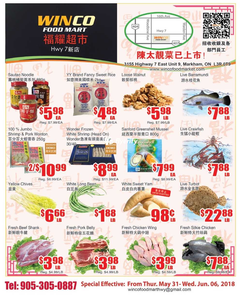 WinCo Food Mart (HWY 7) Flyer May 31 to June 6 Canada