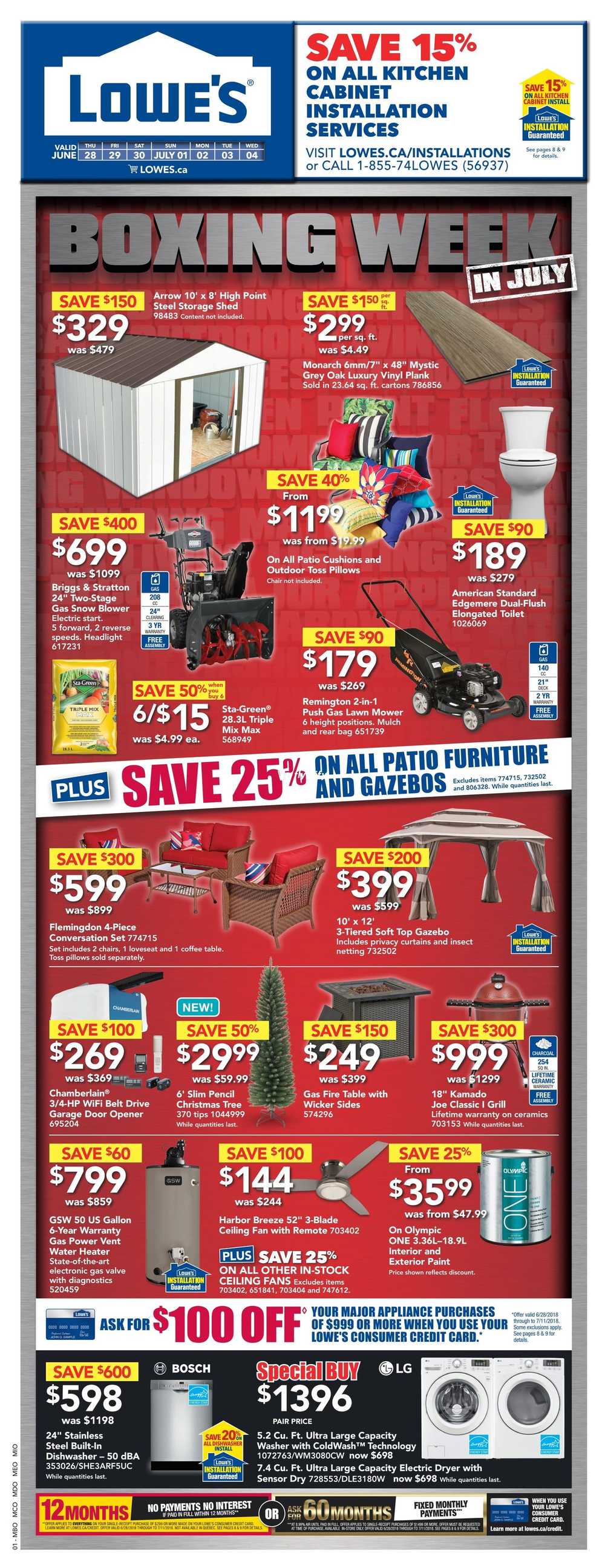 Lowe's Flyer June 28 to July 4 Canada