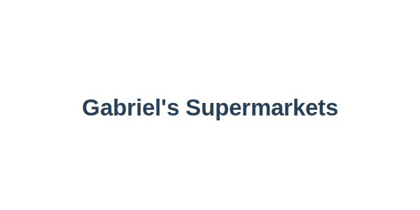 Gabriel's Supermarkets