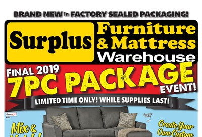 Surplus Furniture & Mattress Warehouse (Thunder Bay) Flyer December 3 to 16