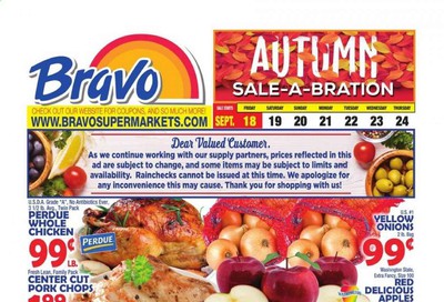 Bravo Supermarkets Weekly Ad September 18 to September 24