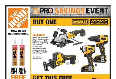 Home Depot (BC) Flyer September 17 to 23