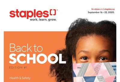 Staples Back To School Flyer edition #1 September 16 to 22