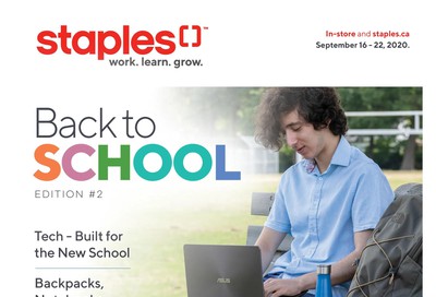 Staples Back To School Flyer edition #2 September 16 to 22