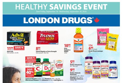 London Drugs Healthy Savings Event Flyer September 18 to 30