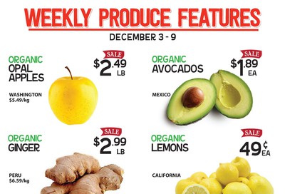 Pomme Natural Market Flyer December 3 to 9