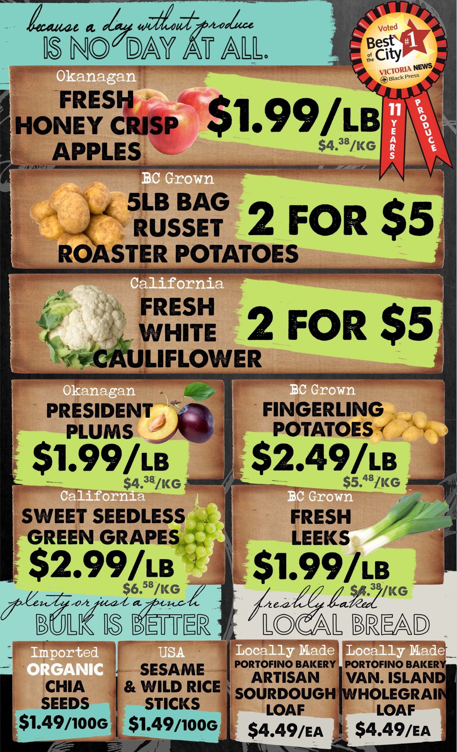 The Root Cellar Flyer September 17 to 23