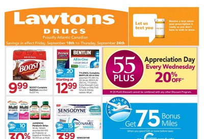 Lawtons Drugs Flyer September 18 to 24