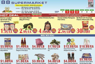 88 Supermarket Flyer September 17 to 23