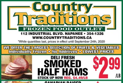 Country Traditions Flyer September 17 to 24