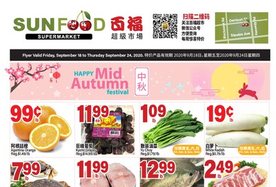 Sunfood Supermarket Flyer September 18 to 24