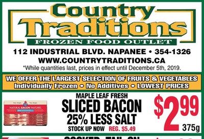 Country Traditions Flyer November 28 to December 5