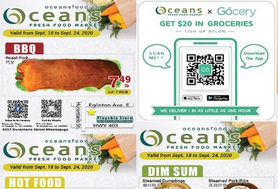 Oceans Fresh Food Market (Mississauga) Flyer September 18 to 24