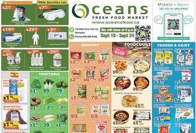 Oceans Fresh Food Market (Brampton) Flyer September 18 to 24