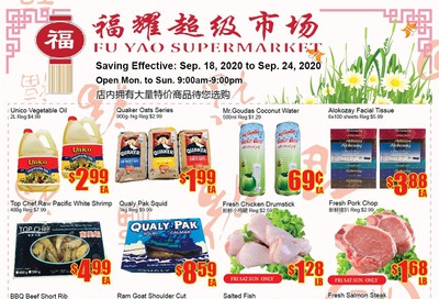 Fu Yao Supermarket Flyer September 18 to 24