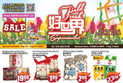 Field Fresh Supermarket Flyer September 18 to 24