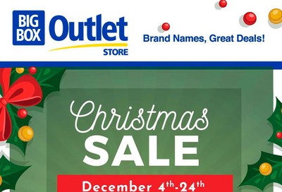 Big Box Outlet Store Flyer December 4 to 24