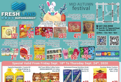 FreshLand Supermarket Flyer September 18 to 24