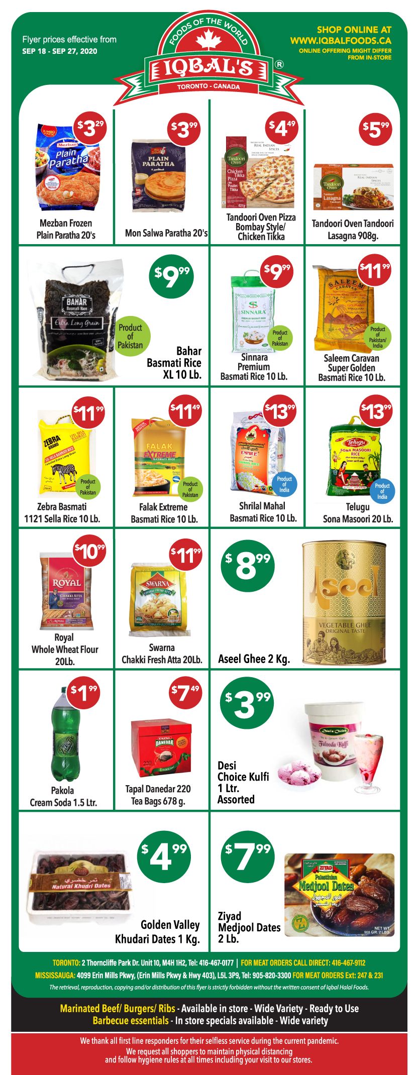Iqbal Foods Flyer September 18 to 27