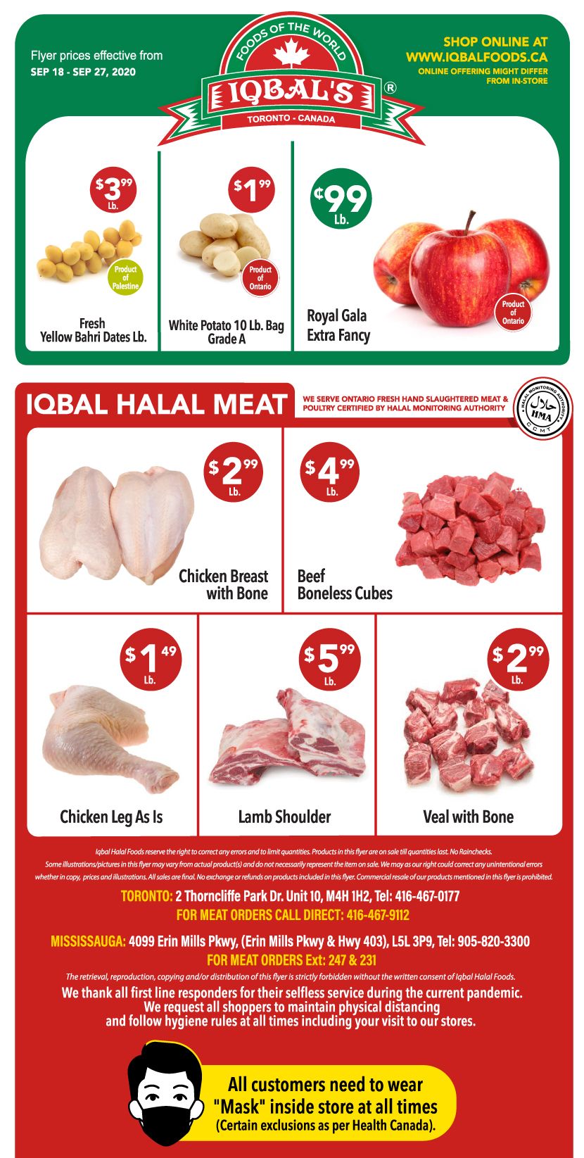 Iqbal Foods Flyer September 18 to 27